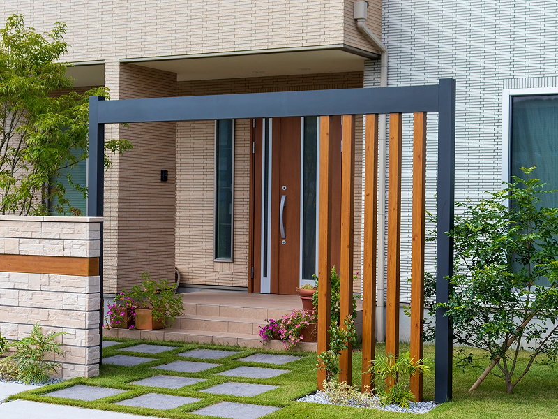 木調色エクステリア工事